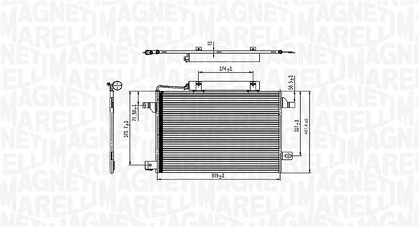 Конденсатор кондиціонера Magneti Marelli 350203745000 ціна, від 90.73 USD